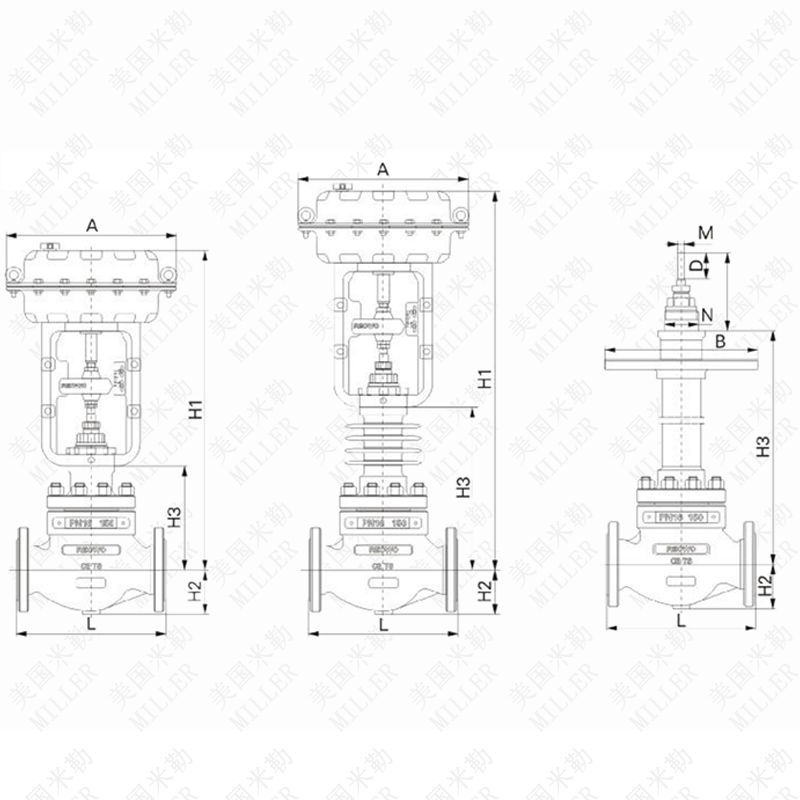 進口氣動單座調節閥(圖2)
